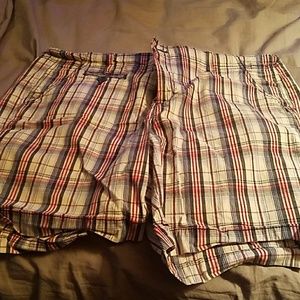 Plaid shorts